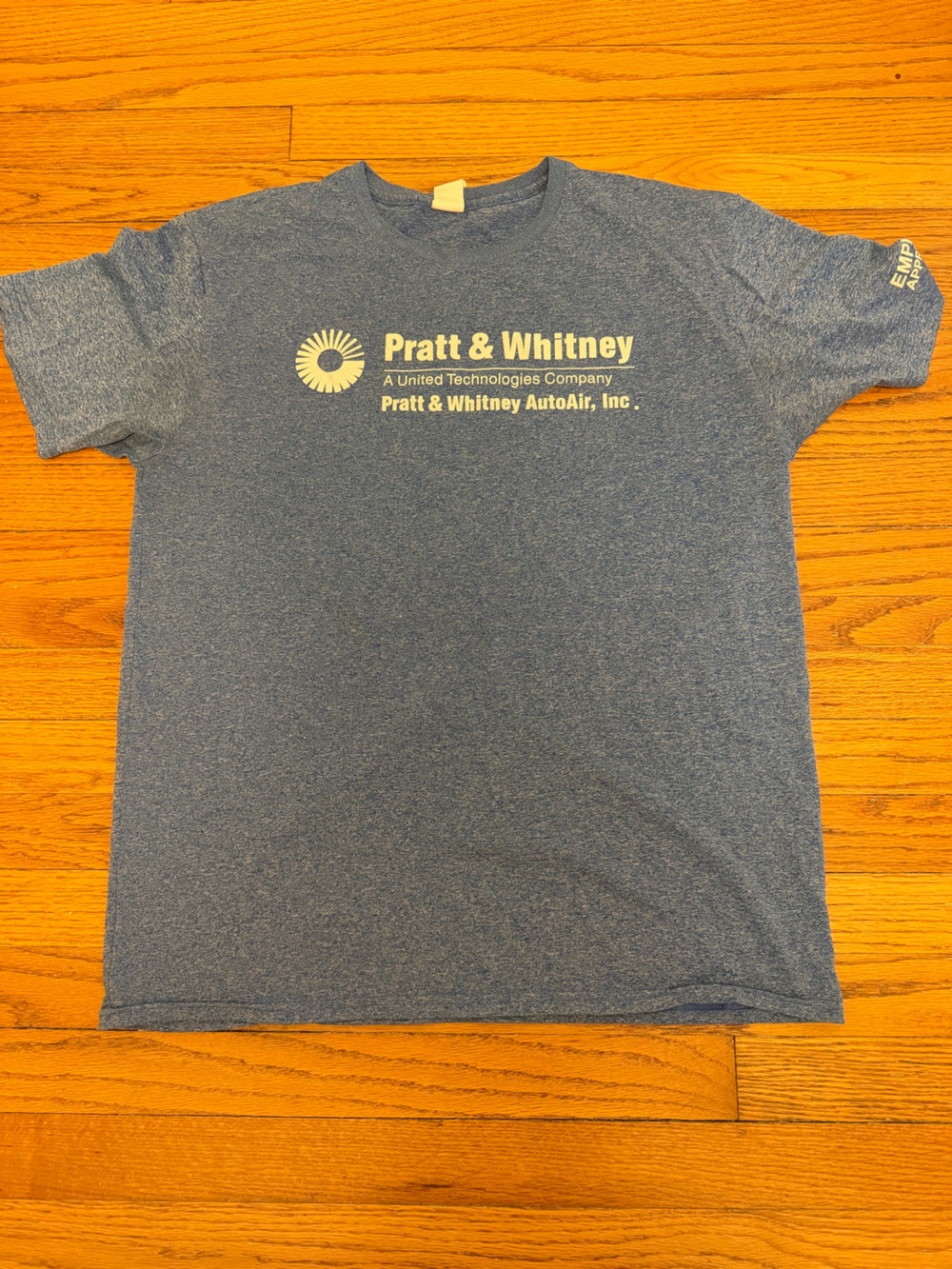 Pratt & Whitney Logo Tee in Heather Blue